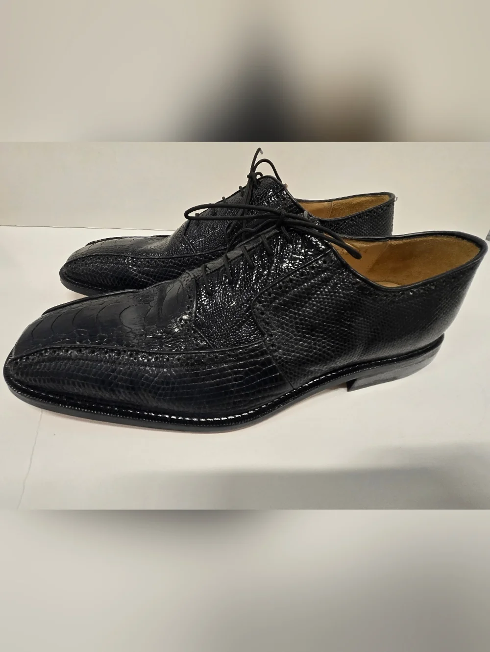 Belvedere Studio Genuine OSTRICH  Oxford Lace Up Shoes‎ SZ 10.5